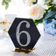 Decorative Rhinestone Number "6" Stickers, Glitter Adhesive Craft Numbers Silver DIY Sparkle Embellishments 4"