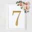 Decorative Rhinestone Number "7" Stickers, Glitter Adhesive Craft Numbers Gold DIY Sparkle Embellishments 8"