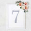 Decorative Rhinestone Number "7" Stickers, Glitter Adhesive Craft Numbers Silver DIY Sparkle Embellishments 8"