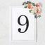 Decorative Rhinestone Number "9" Stickers, Glitter Adhesive Craft Numbers Black DIY Sparkle Embellishments 8"