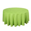 Polyester 120" Round Tablecloth Apple Green - Seamless Wrinkle-Resistant Table Cover
