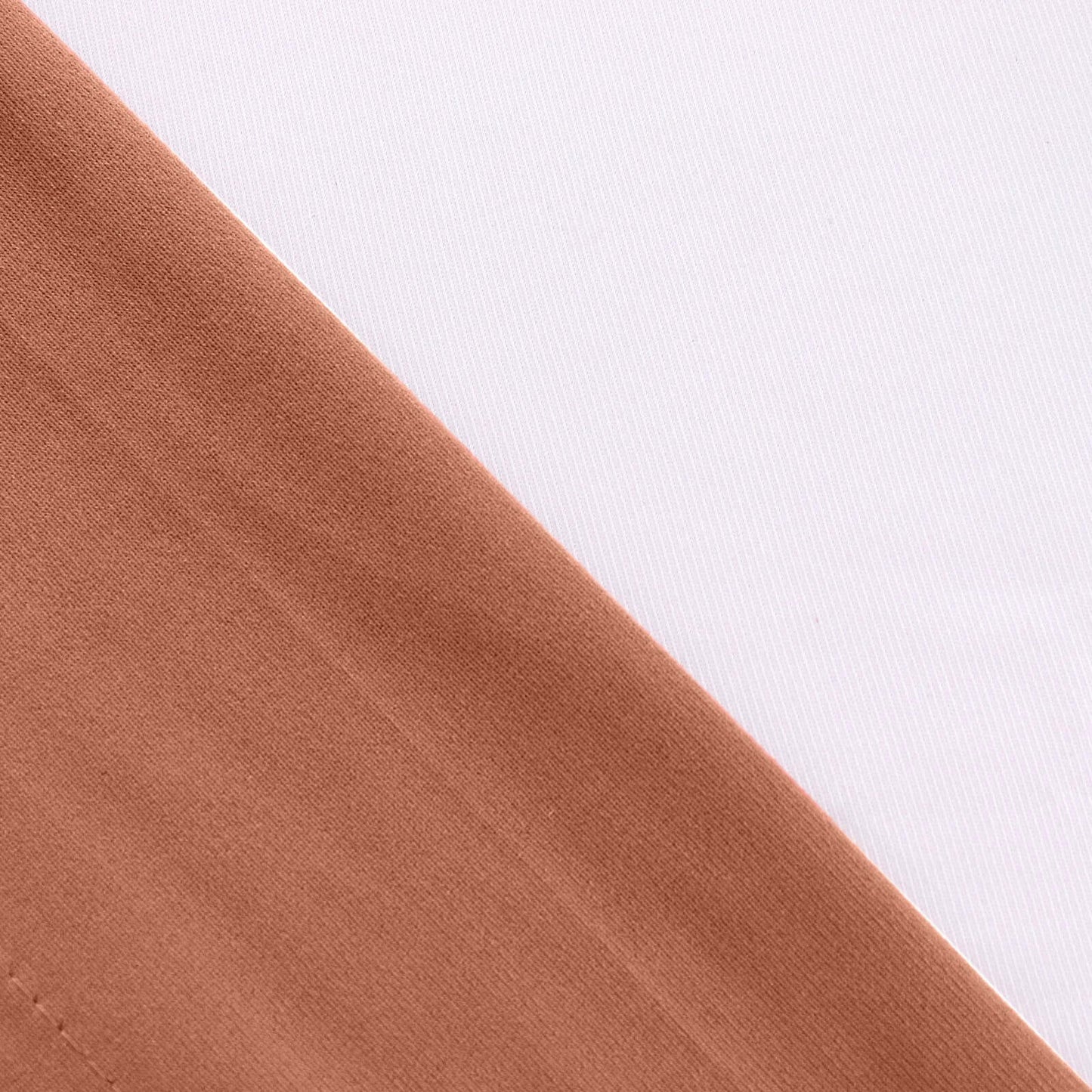 2 Pack Terracotta (Rust) Scuba Polyester Event Curtain Drapes, Durable Flame Resistant Backdrop Event Panels Wrinkle Free with Rod Pockets - 10ftx10ft