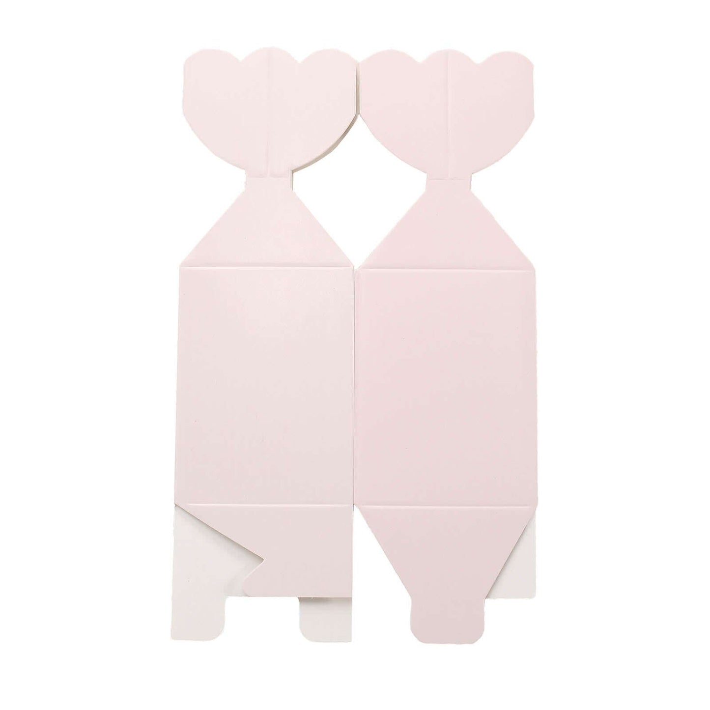 25 Pack Blush Floral Top Satin Ribbon Party Favor Candy Gift Boxes