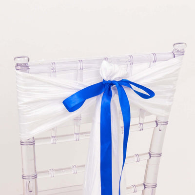 100 Yards 7/8" Royal Blue Single Face Decorative Satin Ribbon