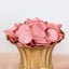 400-Pack Rose Petals Life-Like Flower Confetti Dusty Rose Matte Silk Round - Perfect for Event Tables 2"