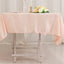 Lamour Satin 54"x54" Square Tablecloth Blush - Durable & Silk-Like Table Cover