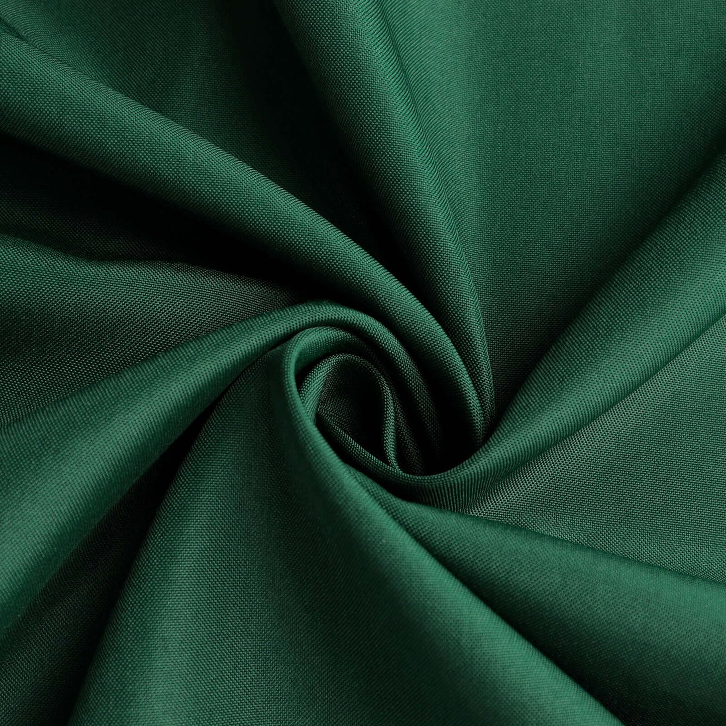 Polyester 120" Round Tablecloth Hunter Emerald Green - Seamless Wrinkle-Resistant Table Cover