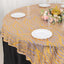 Mesh 72"x72" Table Overlay Square Tablecloth Rose Gold/Gold - Wave Embroidered Sequins Table Topper