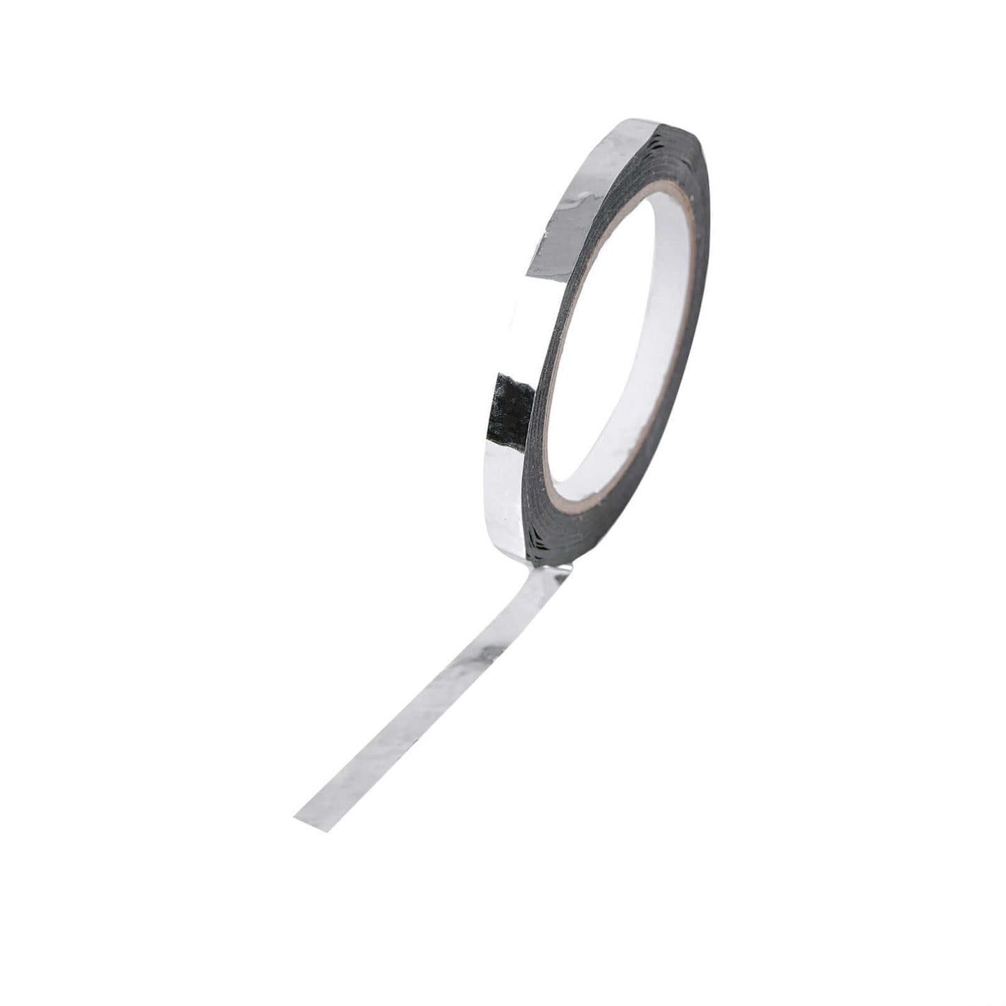 100 Yds 3/8" Silver Metallic Film Tape Adhesive, DIY Floral Wrap Craft Decor Tape - Polyester with Acrylic