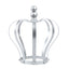Metal Royal Crown Cake Topper Silver - Sophisticated Wedding Cake Centerpiece Decor for Themed Events 9"