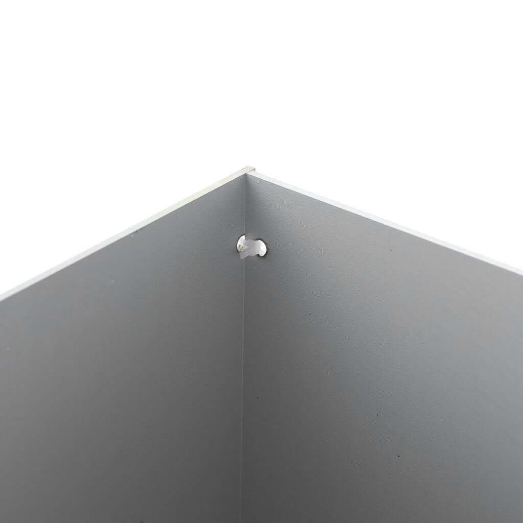 40" Floor Standing Silver Mirror Finish Acrylic Display Box, Pedestal Riser with Interchangeable Lid and Base