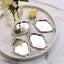 12-Pack Display Trays Party Favor Baroque Oval Design Silver - Mini Serving Platters for Sweets and Desserts 4.5"
