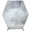 8ftx7ft Silver Big Payette Sequin Sparkly Hexagon Backdrop Stand Cover