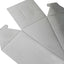 10-Pack Cardstock Triangle Cake Slice Boxes Metallic Silver with Scalloped Top - Decorative Takeaway Dessert Containers for Pie Snacks & Party Favors 5"x3"