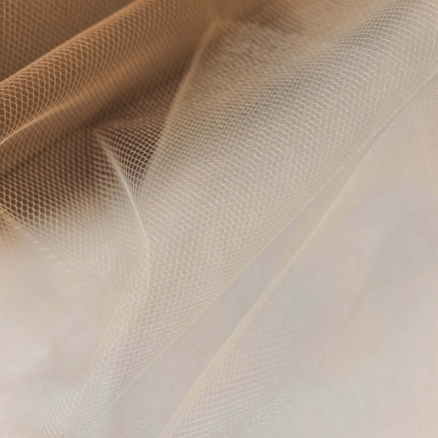 6"x100 Yards Natural Tulle Fabric Bolt, Sheer Fabric Spool Roll For Crafts