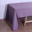 Polyester 72"x120" Rectangle Tablecloth Violet Amethyst - Durable and Stylish Table Cover