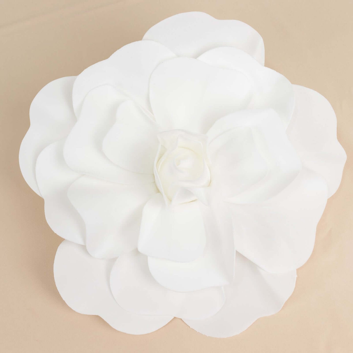 4 Pack 16" Large White Real Touch Artificial Foam DIY Craft Roses