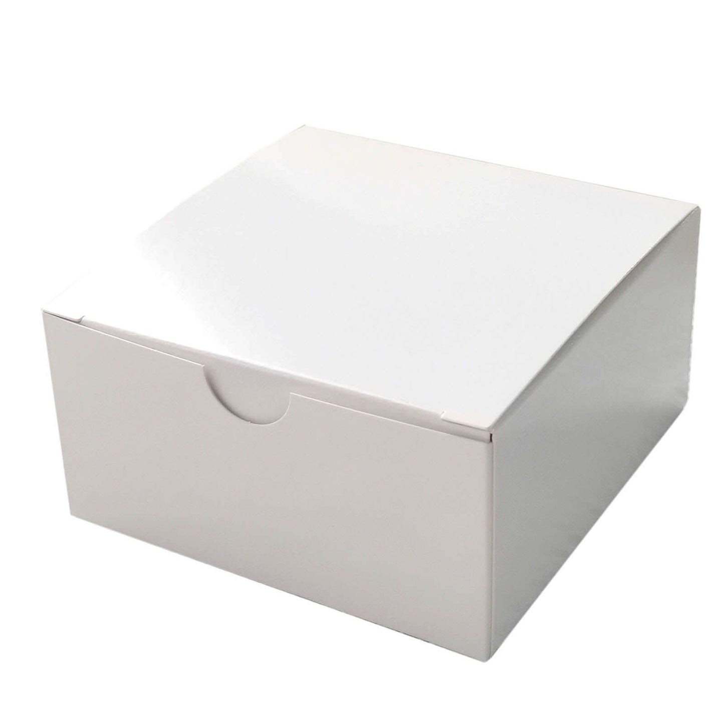 100 Pack White Cake Party Favor Boxes, 4"x4"x2" Cupcake Gift Boxes