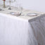 Tulle 21ft Table Skirt White - 4 Layer Pleated Tutu Chic & Soft Event Table Cover