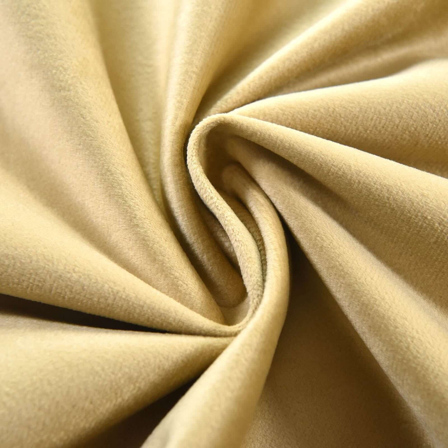 2 Pack Champagne 330 GSM Premium Velvet Thermal Blackout Curtains With Chrome Grommet Window Treatment Panels - 52"x64"