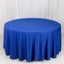 Scuba Round 120" Tablecloth Royal Blue - Wrinkle Free & Stain Resistant Seamless Table Cover