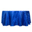 Satin Striped 120" Round Tablecloth Royal Blue - Silky Smooth Seamless Table Cover