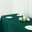 Taffeta 90"x132" Rectangle Tablecloth Hunter Emerald Green - Seamless Accordion Crinkle Table Cover