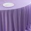 Scuba Round 132" Tablecloth Lavender Lilac - Wrinkle Free & Stain Resistant Seamless Table Cover