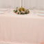 Lamour Satin 90"x132" Rectangle Tablecloth Blush - Soft & Silk-Like Seamless Table Cover
