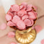 400-Pack Rose Petals Life-Like Flower Confetti Dusty Rose Matte Silk Round - Perfect for Event Tables 2"