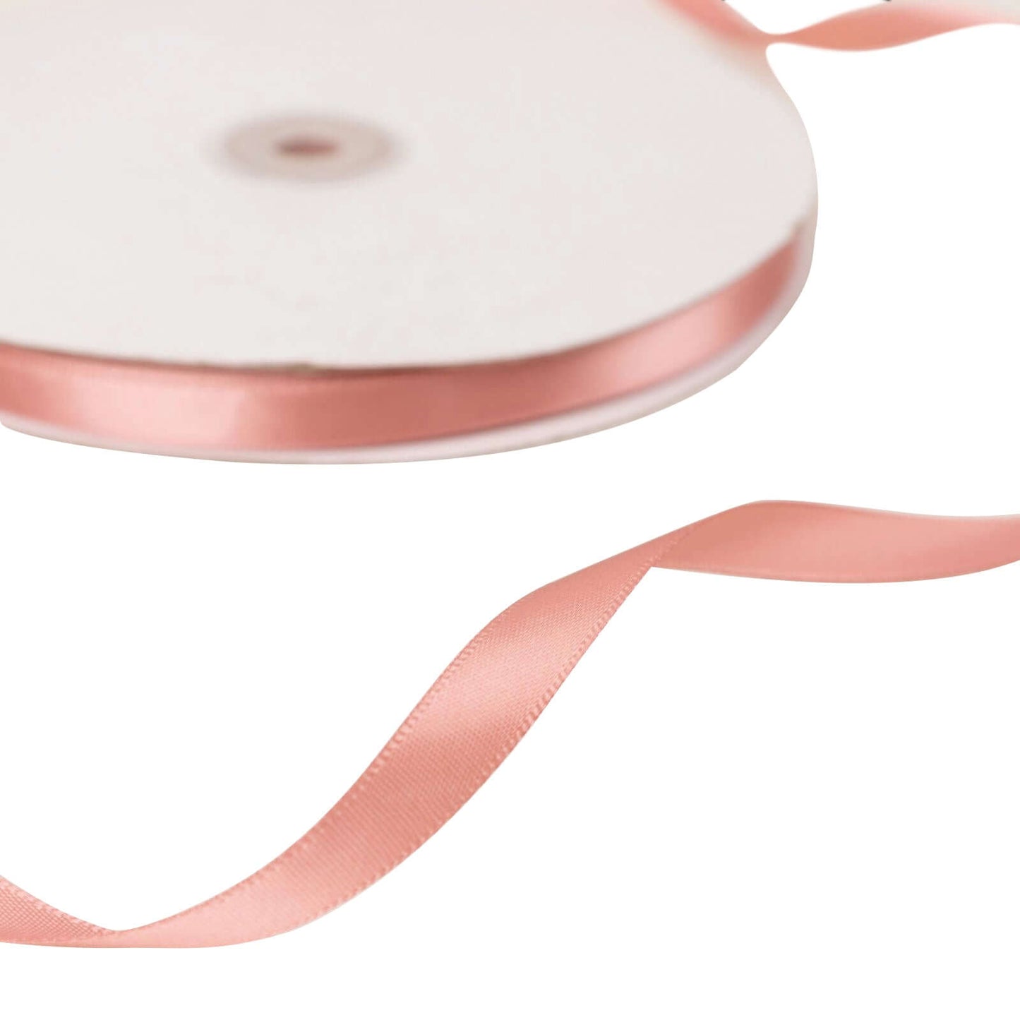 100 Yards 3/8" Dusty Rose Single Face Decorative Satin Ribbon