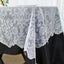 Lace 60"x108" Rectangular Oblong Tablecloth White - Premium Finish for Versatile Table Settings