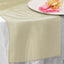10 Pack Sheer Organza 14"x108" Table Runners Gold - Soft and Lightweight Table Accent for Weddings