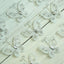 12 Pack 2" White Diamond Studded Wired Organza Butterflies