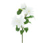 30" Tall White Artificial Dahlia Silk Flower Stems, Faux Floral Spray