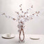 2 Branches 42" Tall White Artificial Silk Carnation Flower Stems