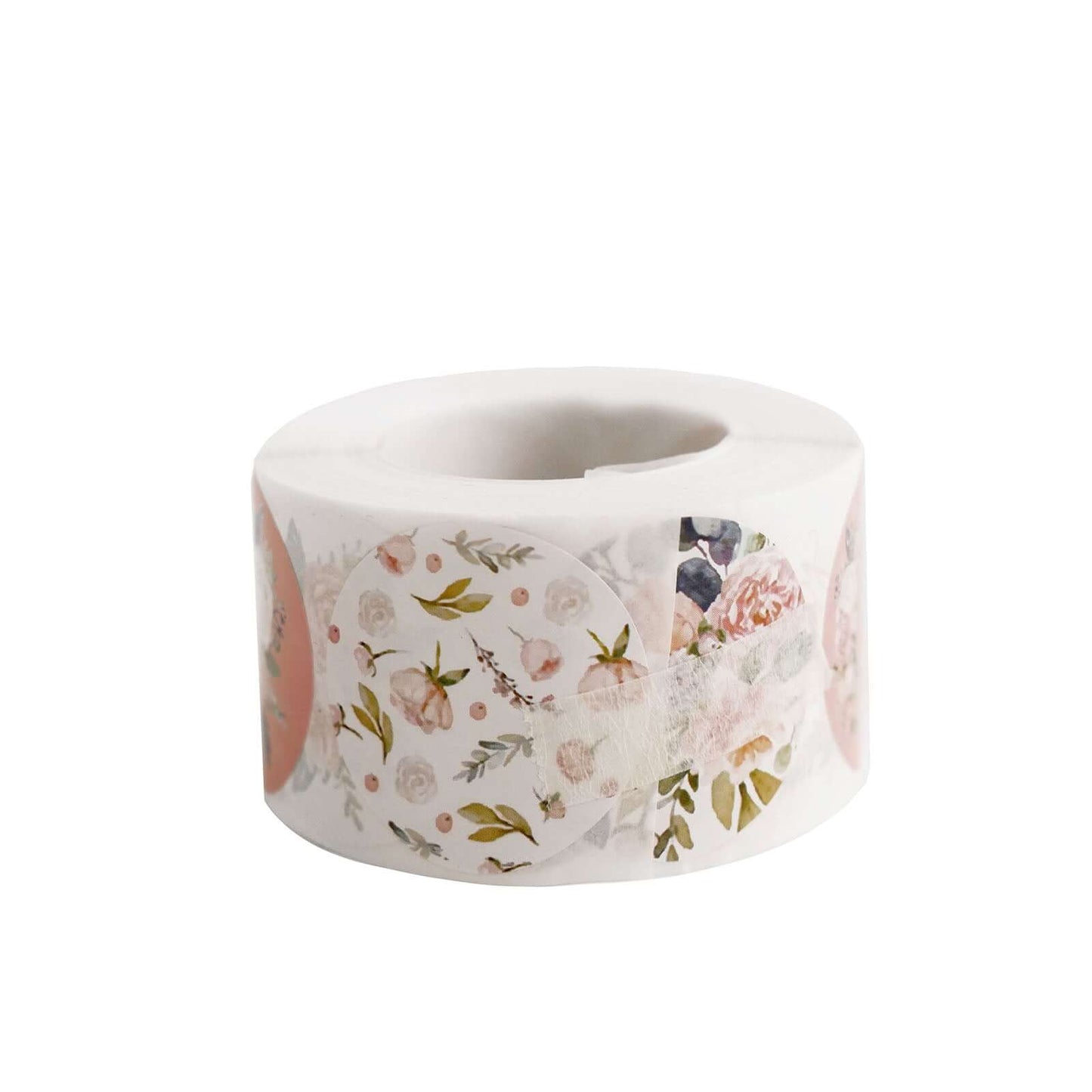 500Pcs 1.5" Baby Shower Love and Oh Baby Floral Stickers Roll, Labels For DIY Envelope Seal - Round