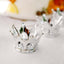 12-Pack Fillable Mini Crown Candy Container Silver - Regal Baby Shower Candy Treat Favor Containers 3"