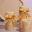 50 Pcs 10" Gold Pre Tied Ribbon Bows, Satin Ribbon With Gold Foil Lining For Gift Basket and Party Favors Decor