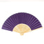 5 Pack Purple Asian Silk Folding Fans Party Favors, Oriental Folding Fan Favors
