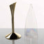 6-Pack Plastic Champagne Flutes Clear/Gold - Stylish Disposable Glasses for Toasts 5oz