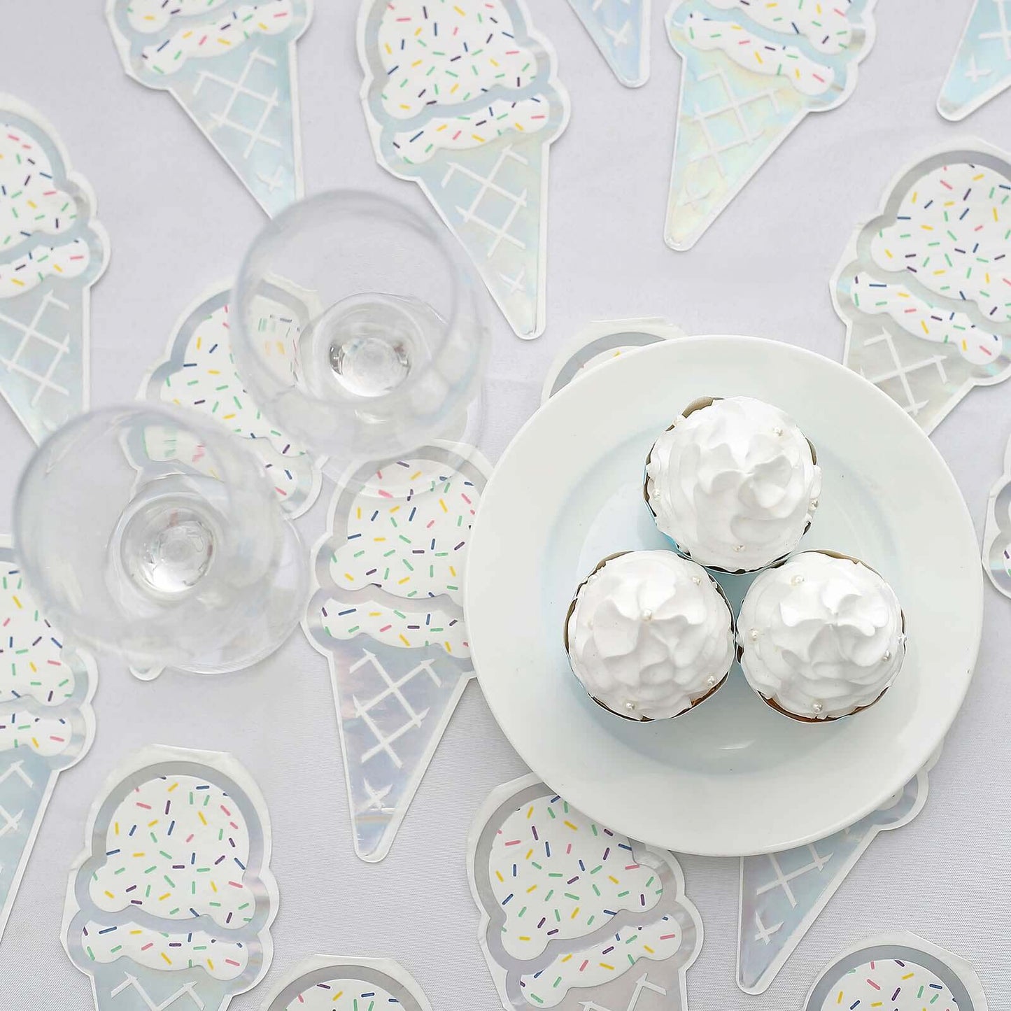 20-Pack Paper Cocktail Napkins with Cone Design - Unique Disposable Napkins for Parties 12"x6"