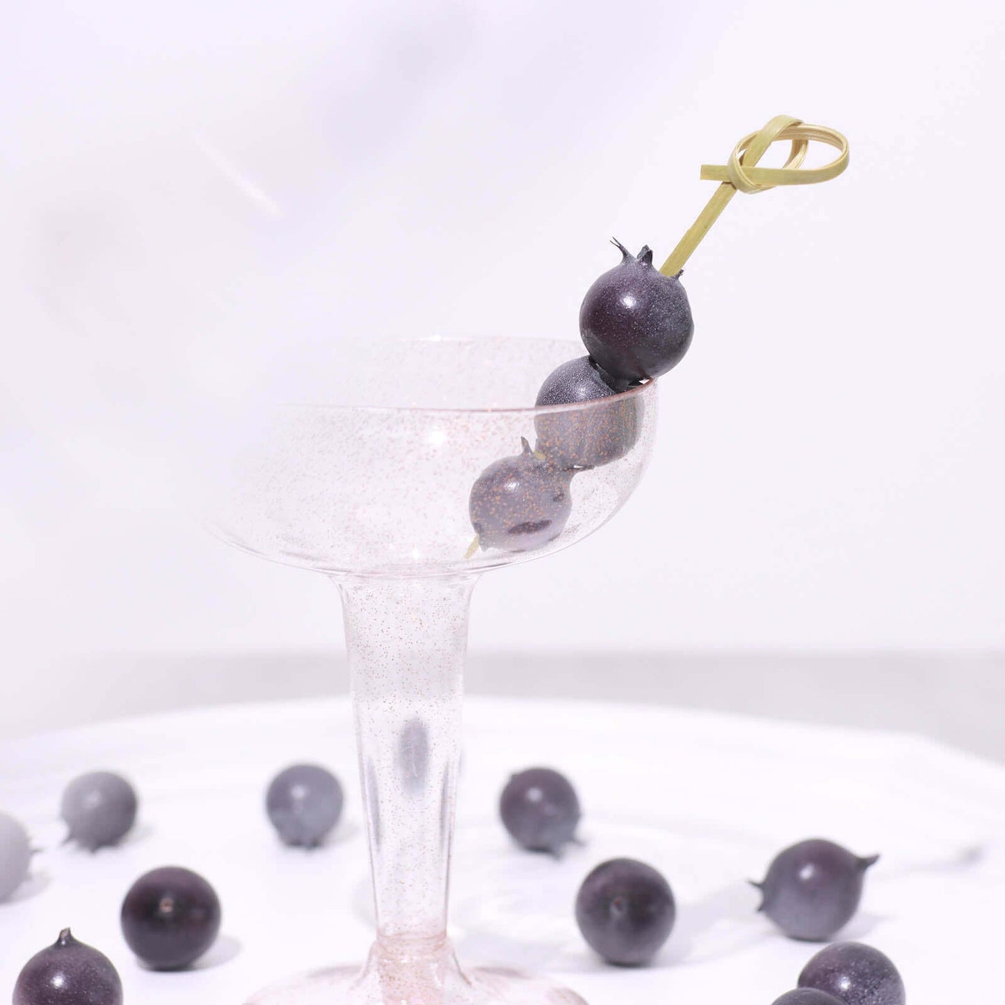 100-Pack Bamboo Skewers Knotted Style - Natural Eco Friendly Wooden Cocktail Picks for Food Display Party Snacks & Outdoor Cooking 3.5"