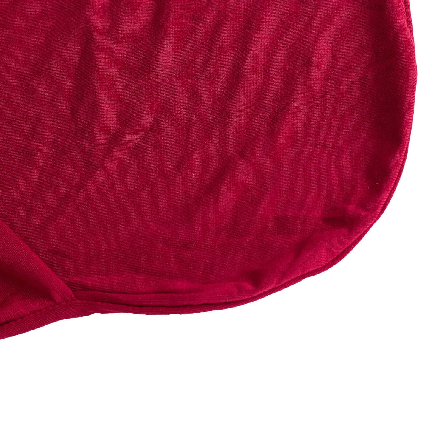 Spandex Chair Cover with Silver Rhinestone Buckled Sash Band Burgundy - Stretch Fitted Slipcover