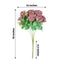 2 Bushes 18" Real Touch Dusty Rose Artificial Rose Flower Bouquet, Silk Long Stem Flower Arrangements