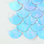 24sq.ft Shiny Iridescent Blue Sequin Shimmer Wall Photo Backdrop with Mermaid Scales Pattern, Party Wall Art DÃ©cor Panels - 24 Panels