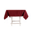 Lamour Satin 54"x54" Square Tablecloth Burgundy - Durable & Silk-Like Table Cover