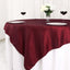 Taffeta 72"x72" Table Overlay Square Tablecloth Burgundy - Accordion Crinkle Table Cover