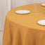Premium Polyester 90" Round Tablecloth Gold - Stain and Wrinkle-Resistant 220GSM Table Cover for Weddings & Event Decor