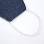 5 Pack 2 Ply Blue Denim Ultra Soft 100% Organic Cotton Face Masks, Reusable Fabric Masks With Soft Ear Loops